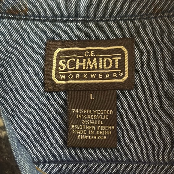 Vintage Schmidt Fleece Overshirt Southwest Pattern - Picture 4 of 8